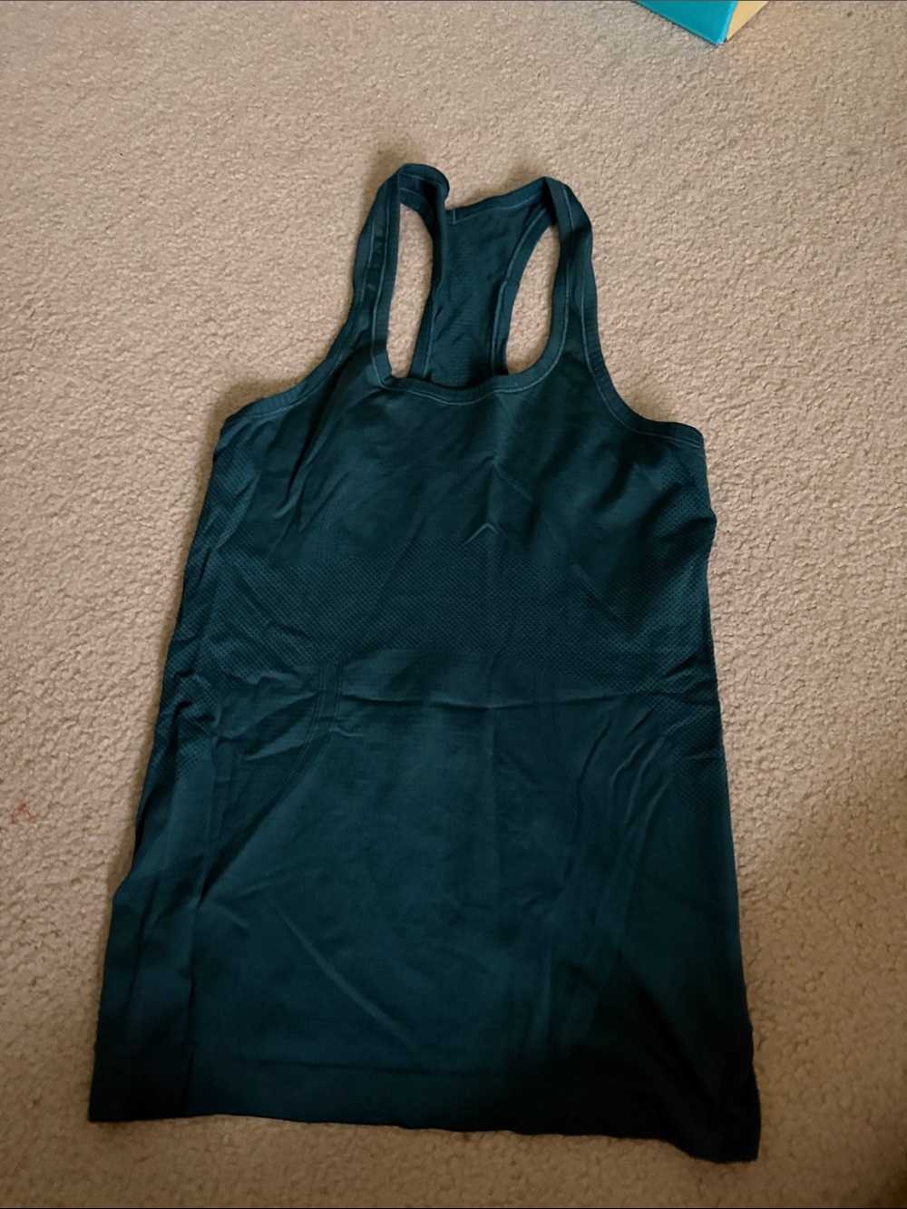 lululemon athletica Racerback Tank Top in Dark Teal